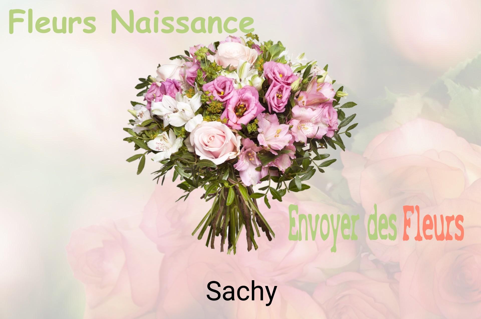 Bouquet de fleurs de naissance livré à Sachy